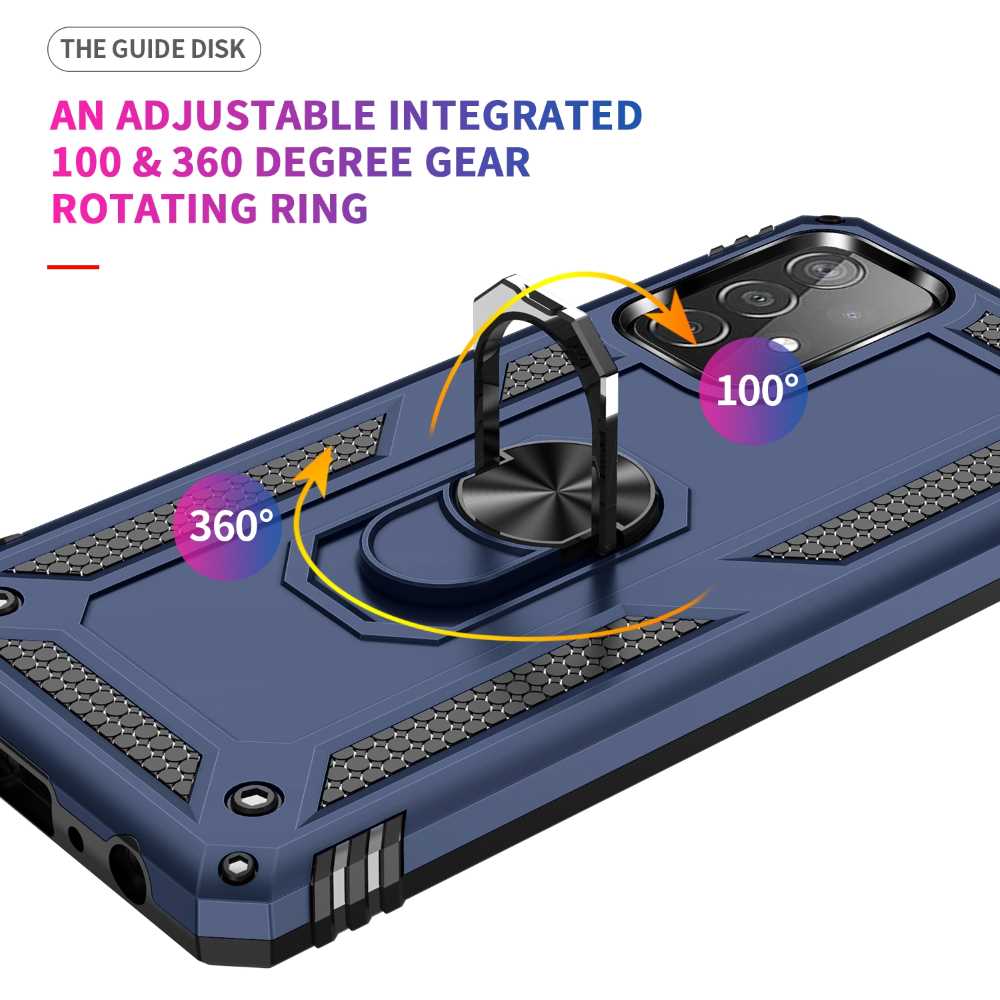 Outdoor Case für SAMSUNG GALAXY A52 A52s TPU Hybrid Sergeant Armor Ring Hülle