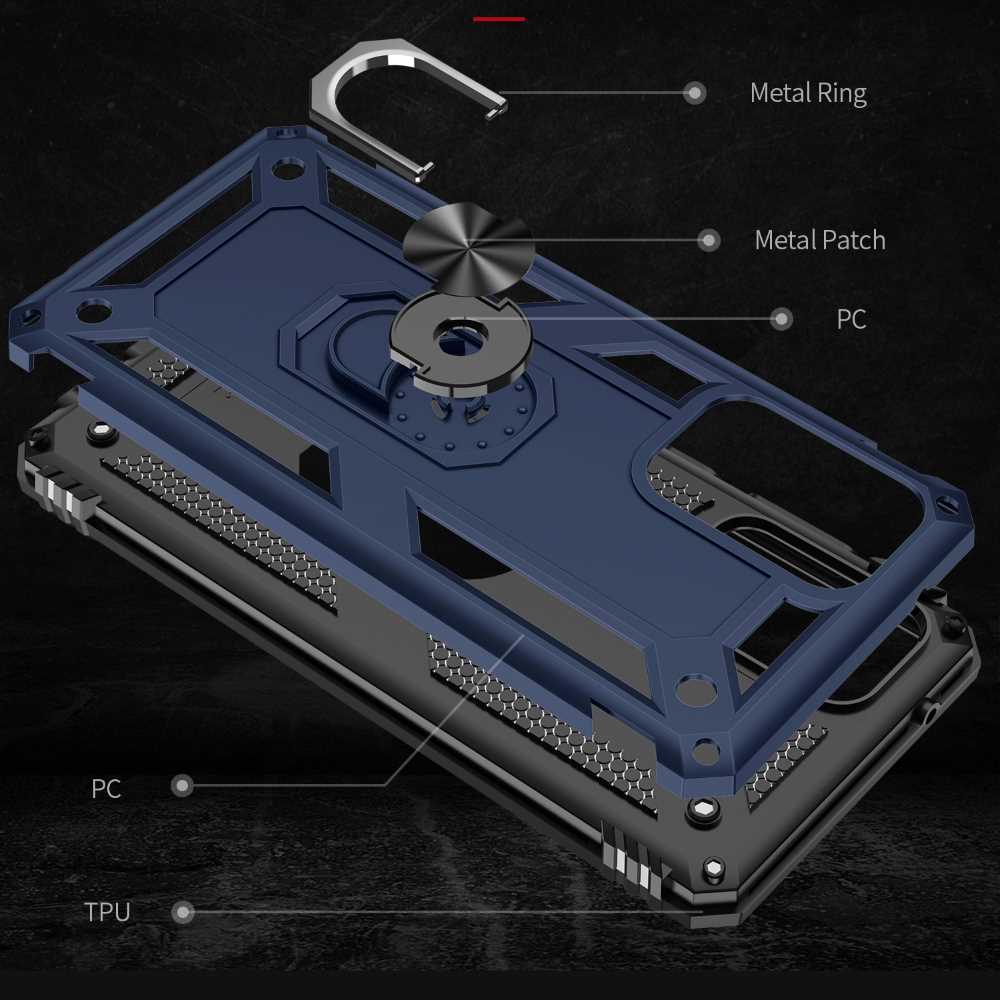 Outdoor Case für SAMSUNG GALAXY A52 A52s TPU Hybrid Sergeant Armor Ring Hülle