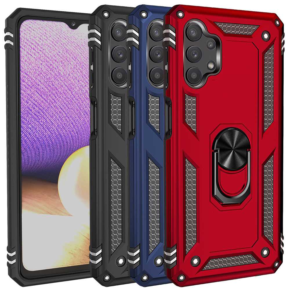 Outdoor Case für SAMSUNG GALAXY A32 5G TPU Hybrid Sergeant Armor Ring Hülle