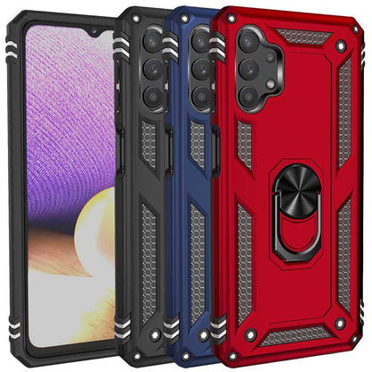 Outdoor Case für SAMSUNG GALAXY A32 5G TPU Hybrid Sergeant Armor Ring Hülle