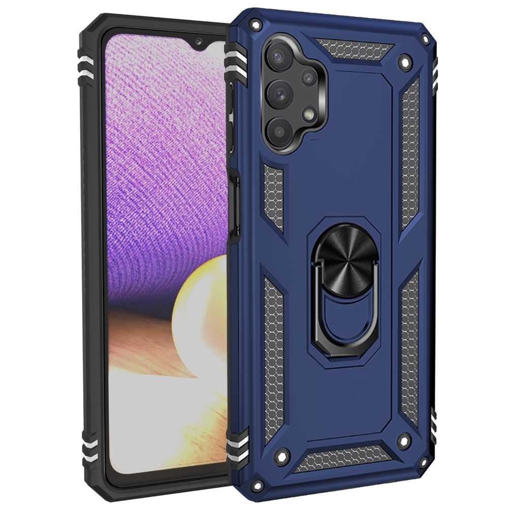 Outdoor Case für SAMSUNG GALAXY A32 5G TPU Hybrid Sergeant Armor Ring Hülle