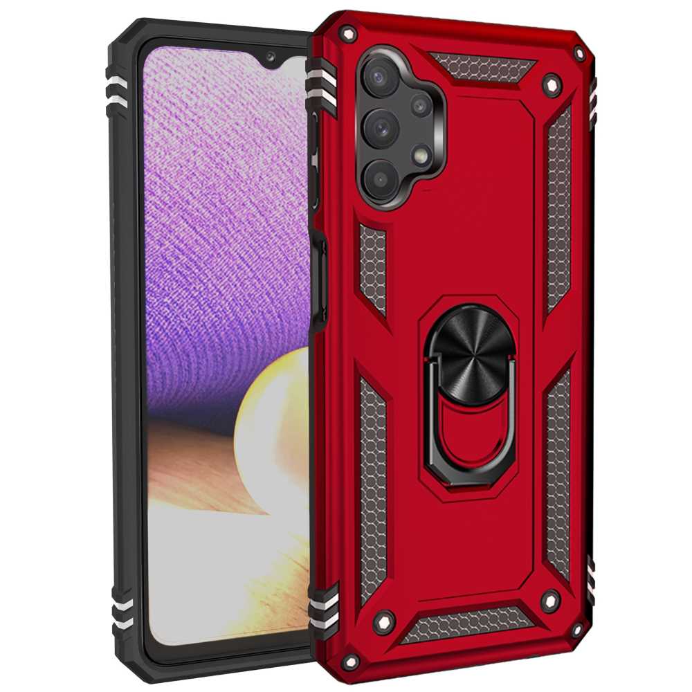 Outdoor Case für SAMSUNG GALAXY A32 5G TPU Hybrid Sergeant Armor Ring Hülle