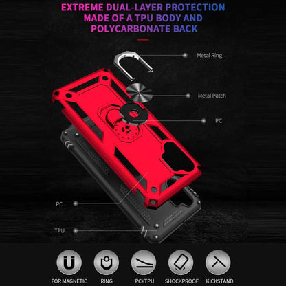 Outdoor Case für SAMSUNG GALAXY A32 5G TPU Hybrid Sergeant Armor Ring Hülle
