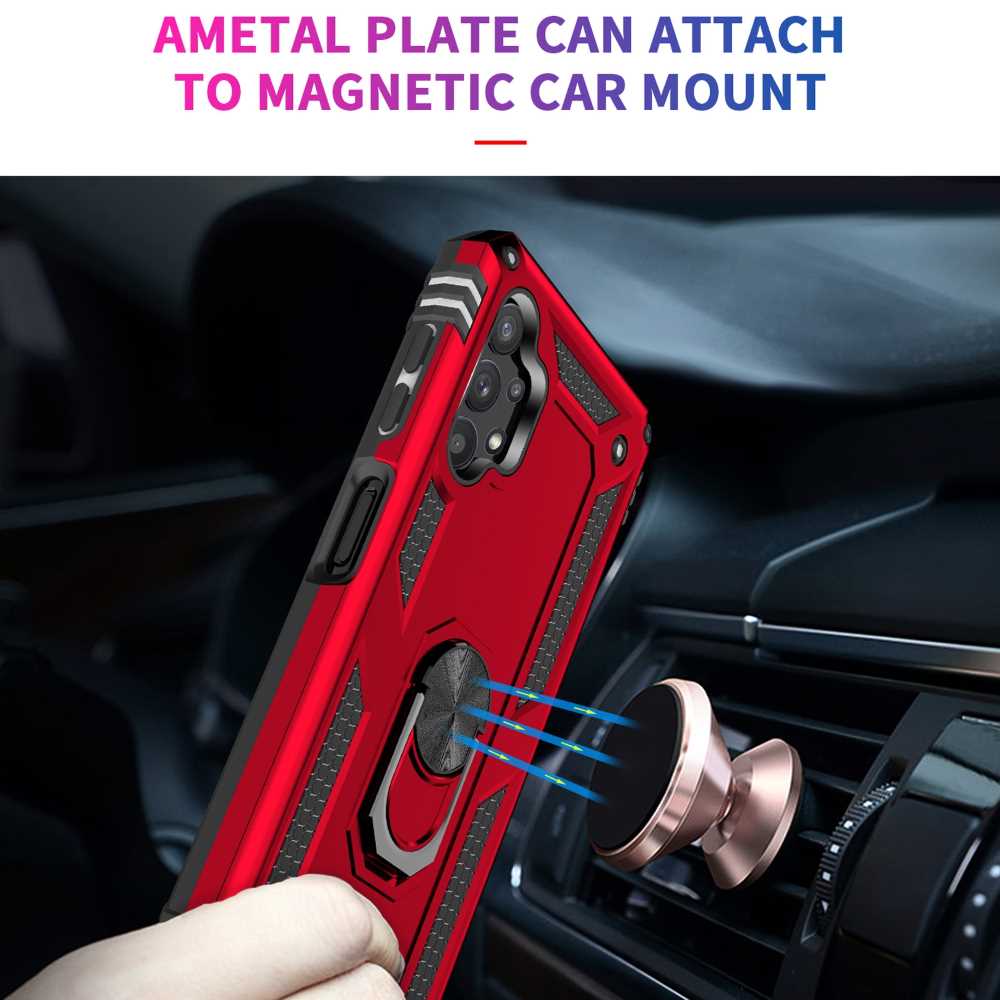 Outdoor Case für SAMSUNG GALAXY A32 5G TPU Hybrid Sergeant Armor Ring Hülle