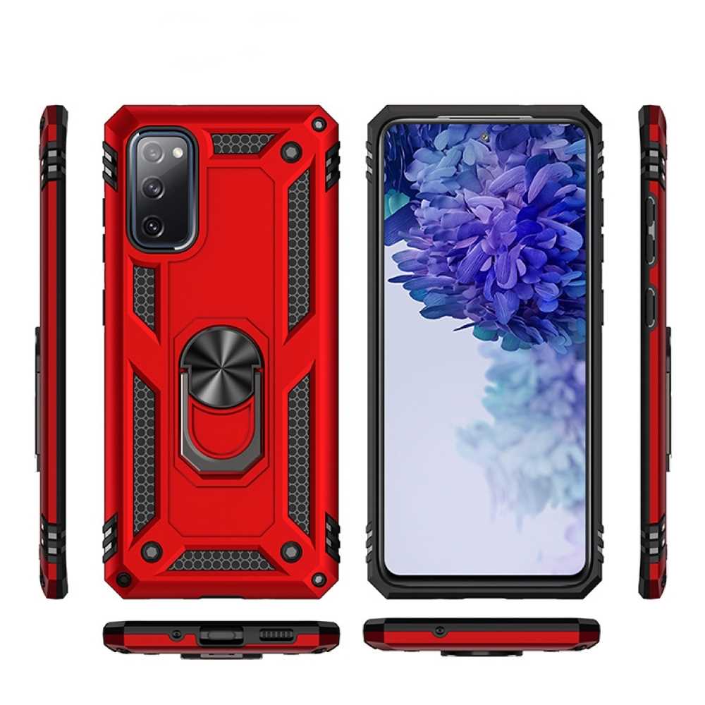 Outdoor Case für SAMSUNG GALAXY S20 FE TPU Hybrid Sergeant Armor Ring Hülle