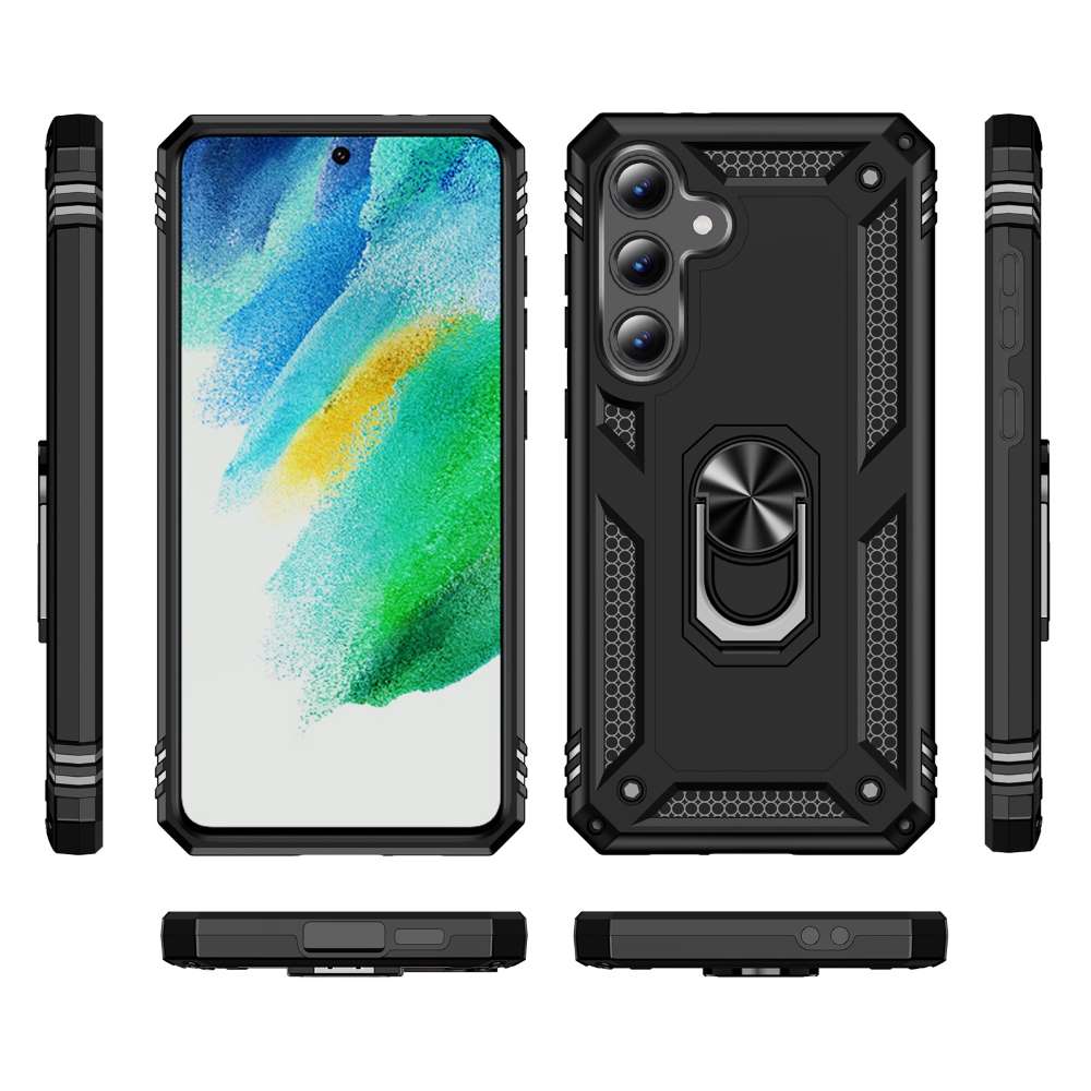 Outdoor Hülle für Samsung Galaxy S24 FE TPU PC Hybrid Sergeant Armor Schutzcover