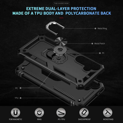 Outdoor Hülle für Samsung Galaxy S24 FE TPU PC Hybrid Sergeant Armor Schutzcover