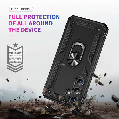 Outdoor Hülle für Samsung Galaxy S24 FE TPU PC Hybrid Sergeant Armor Schutzcover