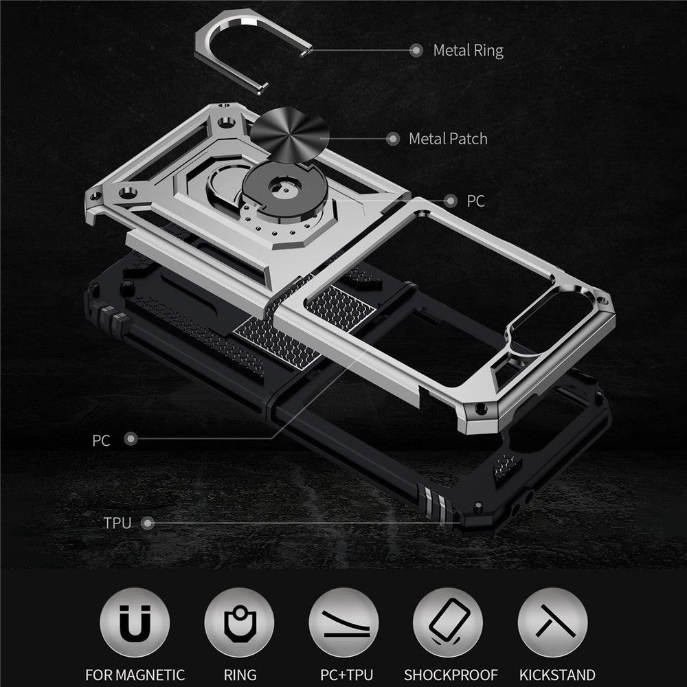 Outdoor Hülle für Samsung Galaxy Z Flip7 FE | Z Flip6 TPU Hybrid Sergeant Cover