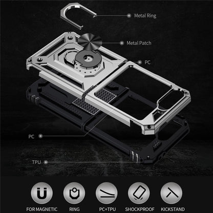 Outdoor Hülle für Samsung Galaxy Z Flip7 FE | Z Flip6 TPU Hybrid Sergeant Cover