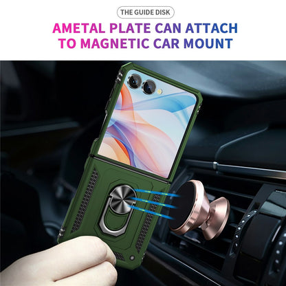 Outdoor Hülle für Samsung Galaxy Z Flip7 TPU PC Hybrid Sergeant Ring Cover Case