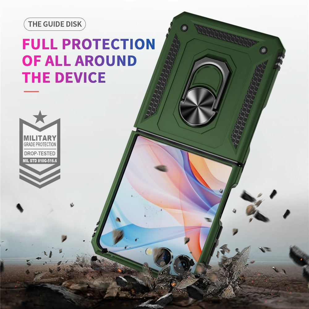 Outdoor Hülle für Samsung Galaxy Z Flip7 TPU PC Hybrid Sergeant Ring Cover Case