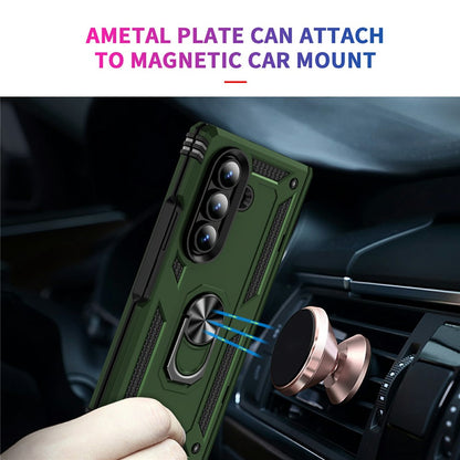Outdoor Hülle für Samsung Galaxy Z Fold7 TPU PC Hybrid Sergeant Ring Cover Case
