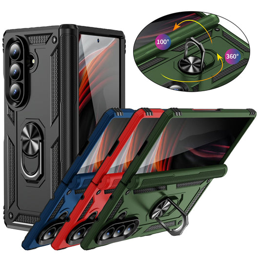 Outdoor Hülle für Samsung Galaxy Z Fold7 TPU PC Hybrid Sergeant Ring Cover Case