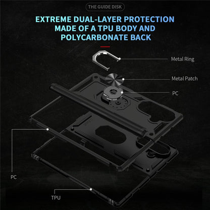 Outdoor Hülle für Samsung Galaxy Z Fold7 TPU PC Hybrid Sergeant Ring Cover Case