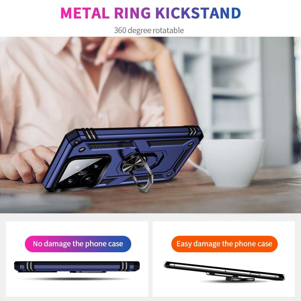 Outdoor Hülle für Xiaomi 14 TPU PC Hybrid Sergeant Armor Ring Schutzcover Case