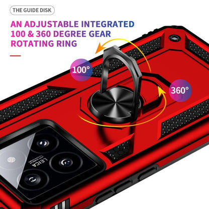 Outdoor Hülle für Xiaomi 14 TPU PC Hybrid Sergeant Armor Ring Schutzcover Case