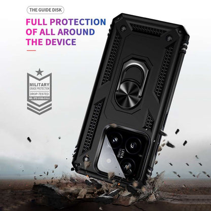 Outdoor Hülle für Xiaomi 14 TPU PC Hybrid Sergeant Armor Ring Schutzcover Case