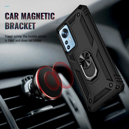 Outdoor Case für XIAOMI 12 12X TPU Hybrid Sergeant Armor Metall Ring Hülle Cover