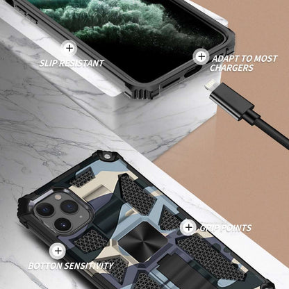 Outdoor Hülle für Apple iPhone 12 | 12 PRO Camouflage Shockproof PC Schutzcover