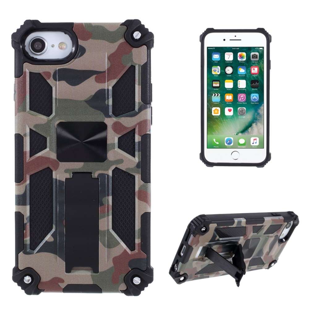 Outdoor Hülle für Apple iPhone SE 2020 2022 Camouflage Shockproof PC Schutzcover