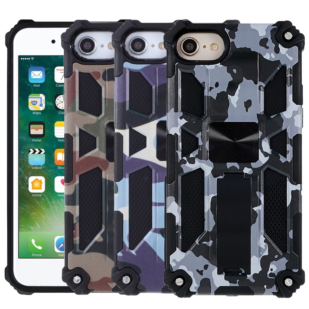 Outdoor Hülle für Apple iPhone SE 2020 2022 Camouflage Shockproof PC Schutzcover