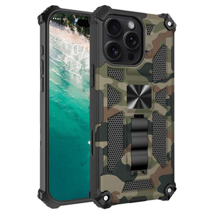 Outdoor Hülle für Apple iPhone 16 PRO Camouflage Shockproof Schutz Armor Cover