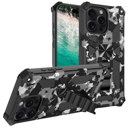 Outdoor Hülle für Apple iPhone 16 PRO Camouflage Shockproof Schutz Armor Cover