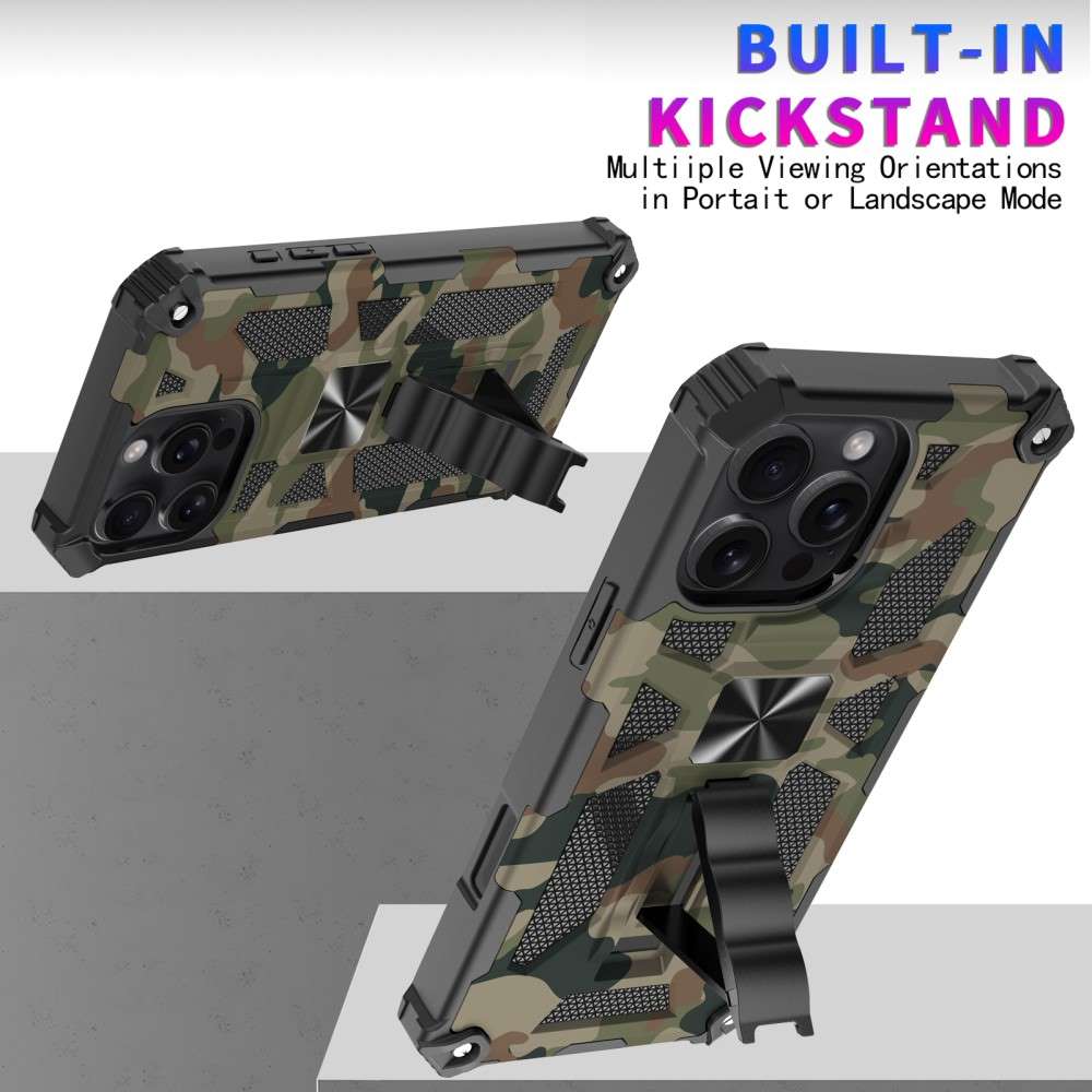 Outdoor Hülle für Apple iPhone 16 PRO Camouflage Shockproof Schutz Armor Cover