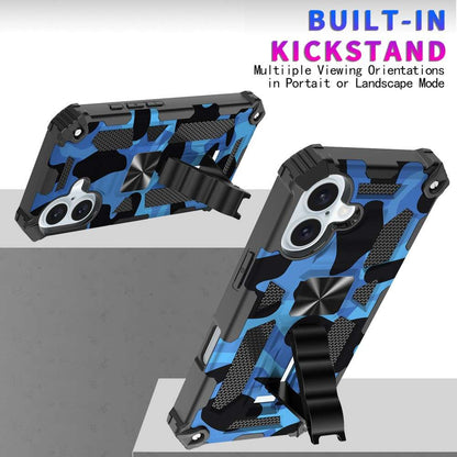 Outdoor Hülle für Apple iPhone 16 Camouflage Shockproof Schutz Cover Armor Kick