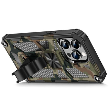 Outdoor Hülle für Apple iPhone 15 PRO MAX Camouflage Shockproof PC Schutzcover