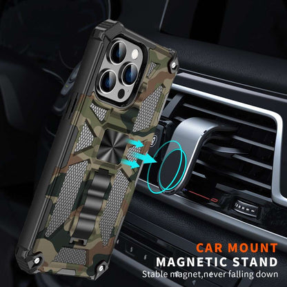 Outdoor Hülle für Apple iPhone 15 PRO MAX Camouflage Shockproof PC Schutzcover