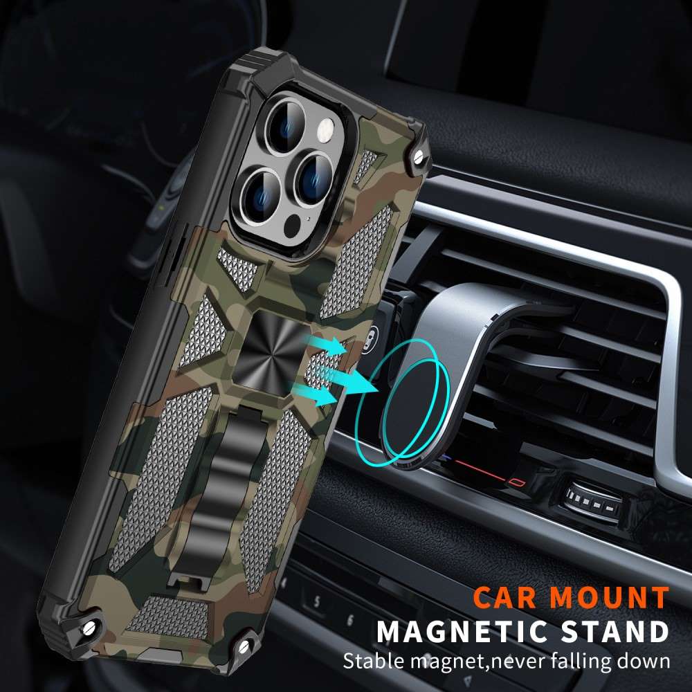 Outdoor Hülle für Apple iPhone 15 PRO Camouflage Shockproof Schutz Armor Cover