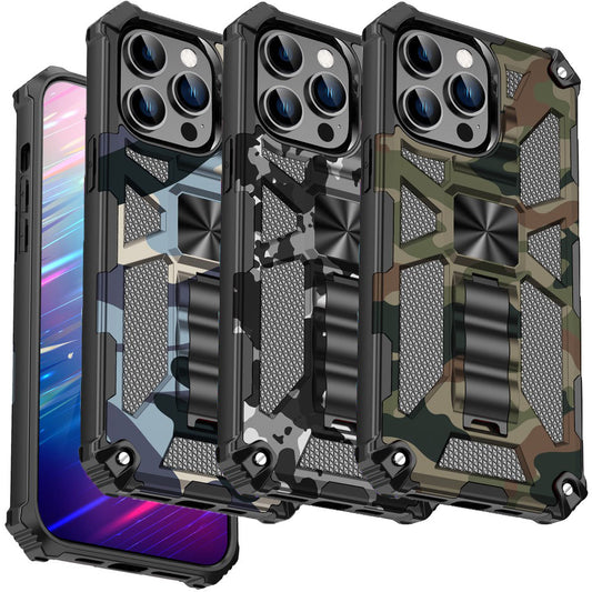 Outdoor Hülle für Apple iPhone 15 PRO Camouflage Shockproof Schutz Armor Cover