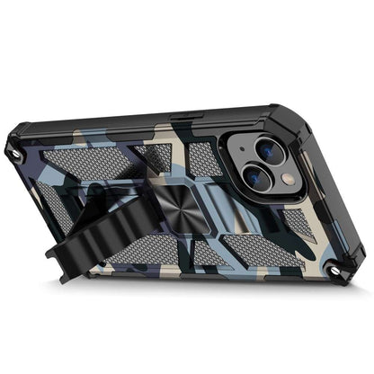 Outdoor Hülle für Apple iPhone 15 Camouflage Shockproof Schutz Cover Armor Kick