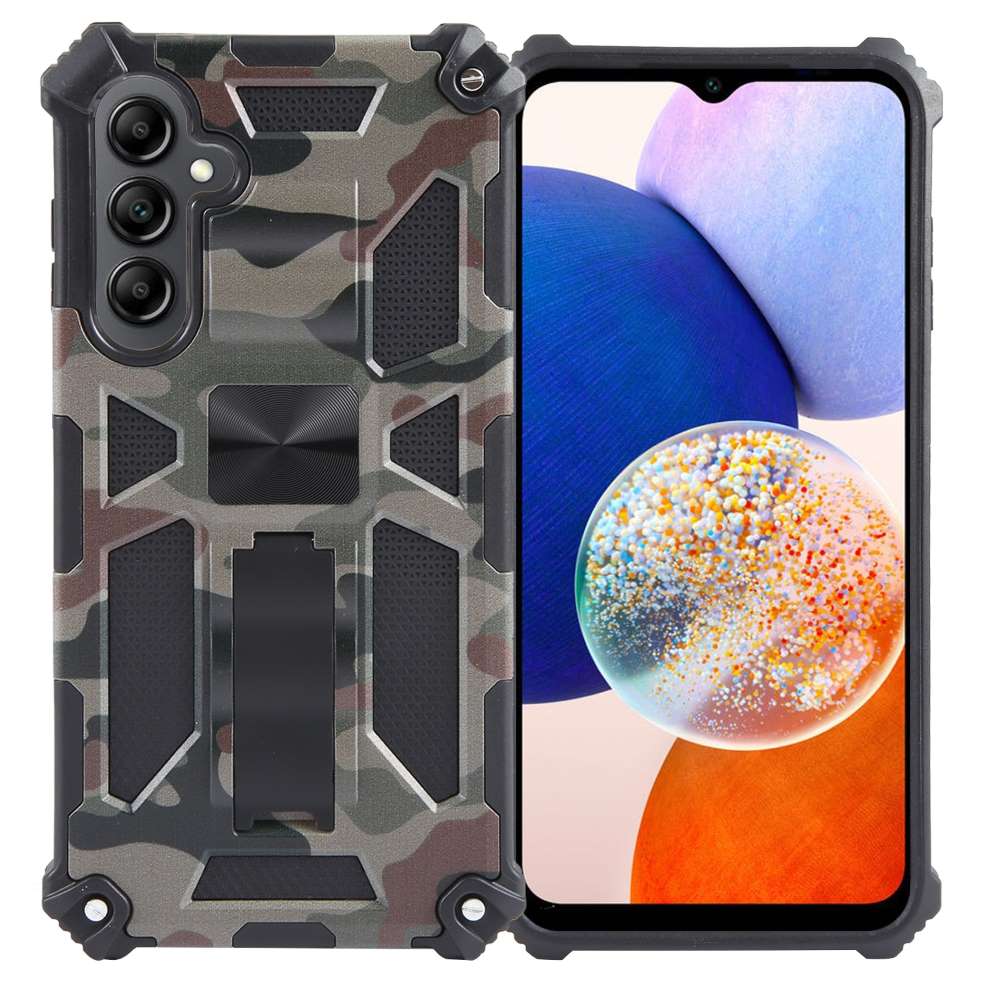 Outdoor Hülle für Samsung Galaxy A15 Camouflage Shockproof Schutz Armor Cover
