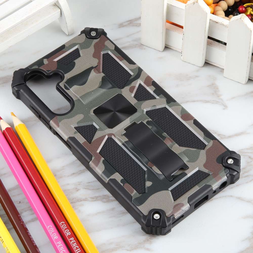 Outdoor Hülle für Samsung Galaxy A15 Camouflage Shockproof Schutz Armor Cover