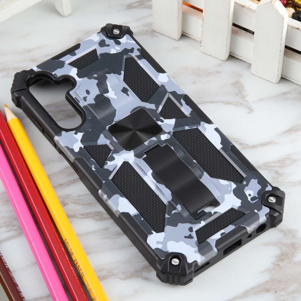 Outdoor Hülle für Samsung Galaxy A15 Camouflage Shockproof Schutz Armor Cover
