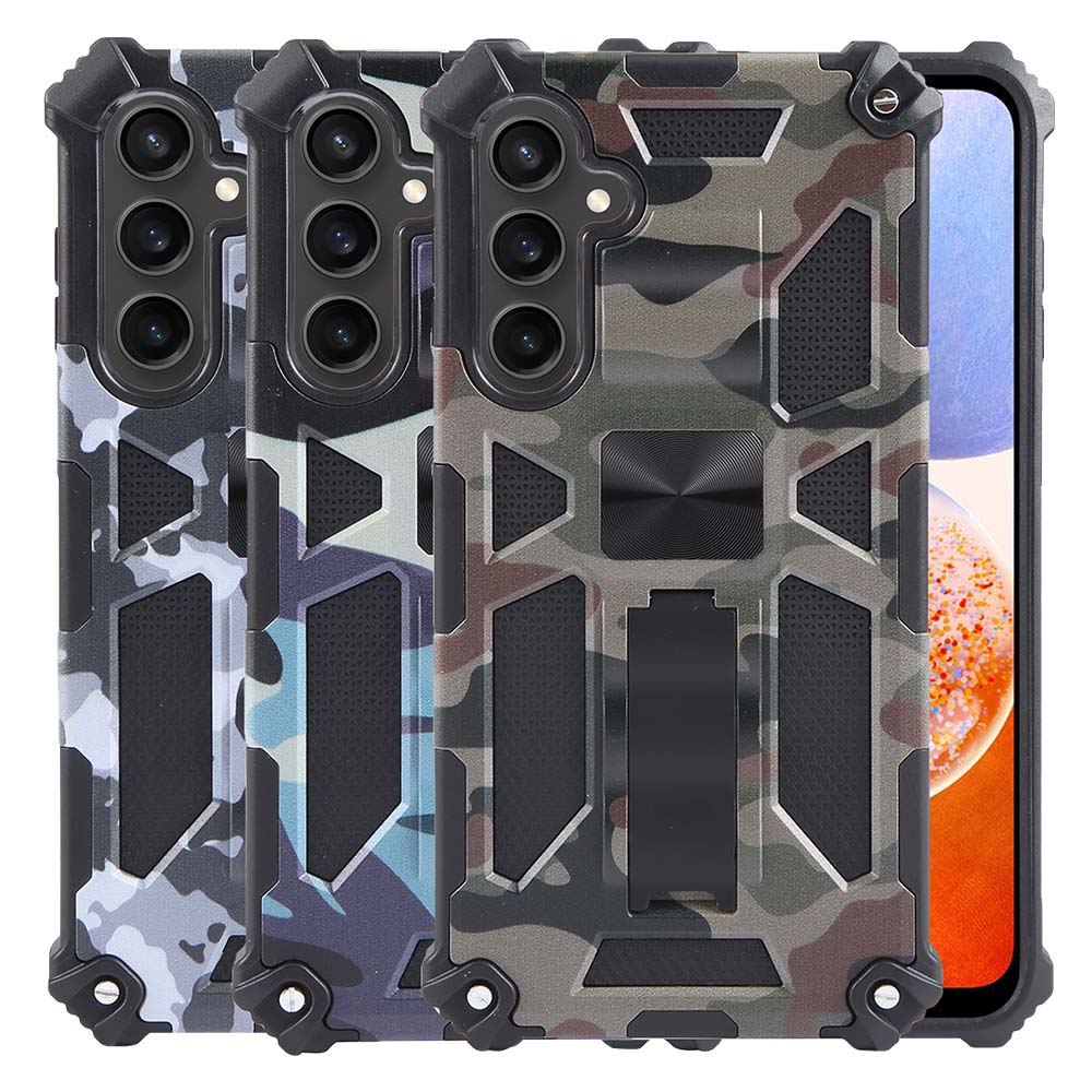 Outdoor Hülle für Samsung Galaxy A15 Camouflage Shockproof Schutz Armor Cover