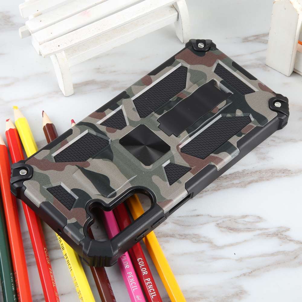Outdoor Hülle für Samsung Galaxy A15 Camouflage Shockproof Schutz Armor Cover