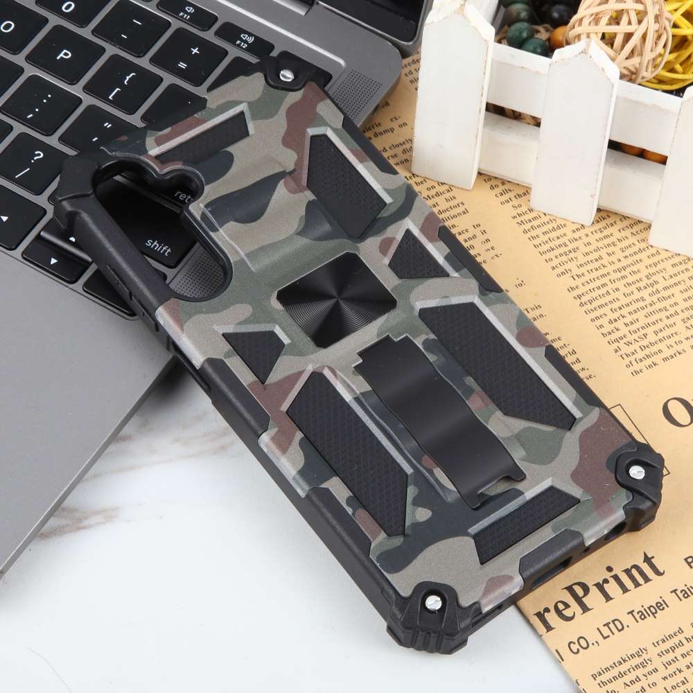 Outdoor Hülle für Samsung Galaxy A25 Camouflage Shockproof Schutz Armor Cover