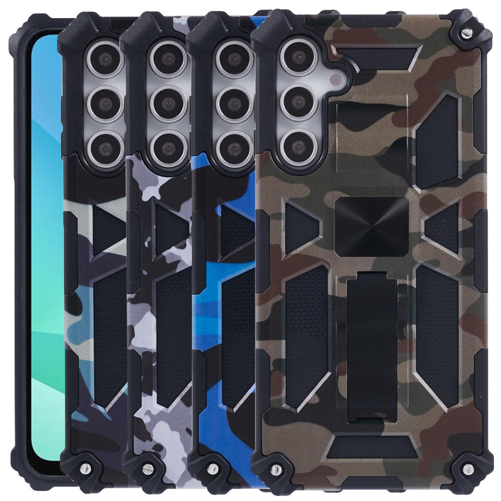 Outdoor Hülle für Samsung Galaxy A16 Camouflage Shockproof Schutz Armor Cover