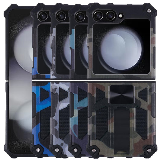 Outdoor Hülle für Samsung Galaxy Z Flip7 FE | Z Flip6 Camouflage Shock Cover