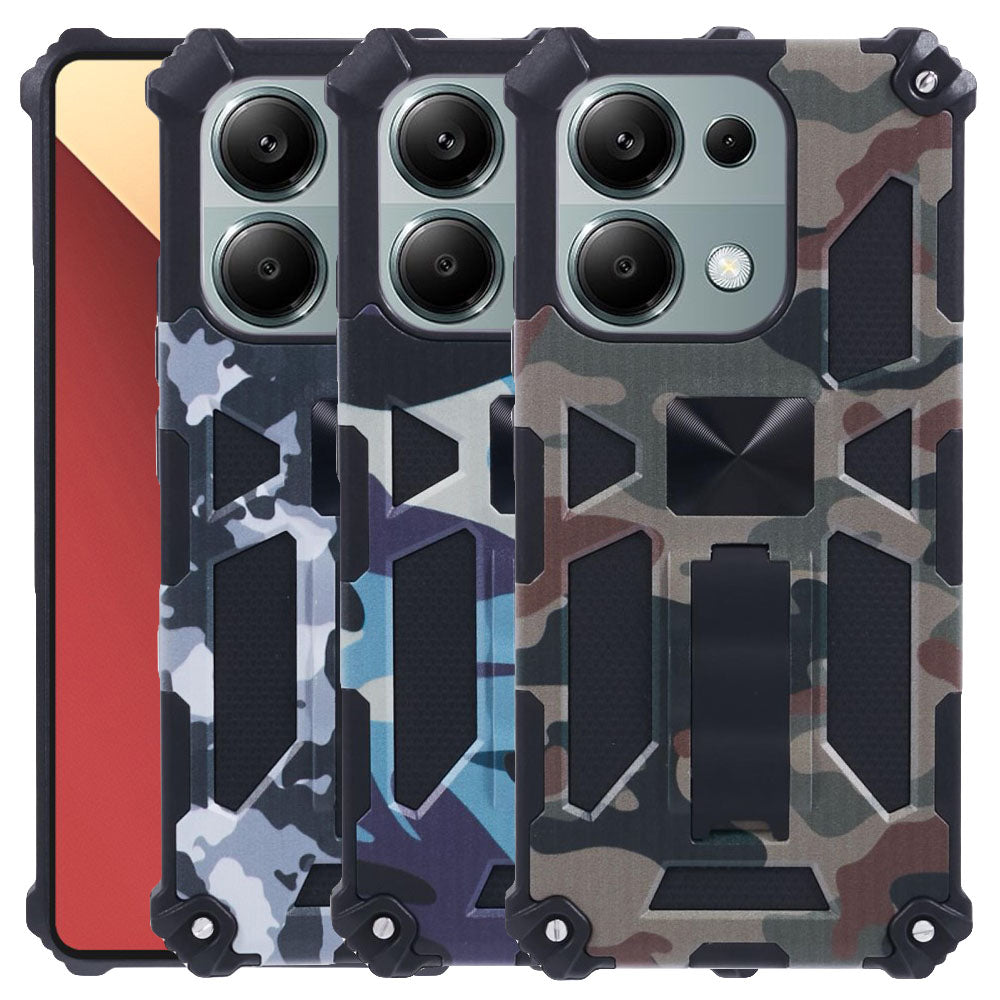 Outdoor Hülle für Xiaomi Redmi Note 13 PRO 4G Camouflage Shockproof TPU Cover