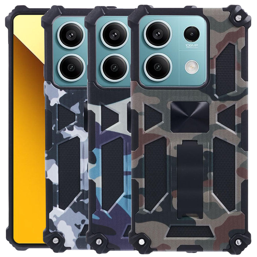 Outdoor Hülle für Xiaomi Redmi Note 13 5G Camouflage Shockproof PC Schutzcover