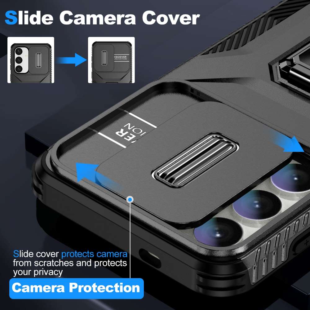 Outdoor Hülle für Samsung Galaxy S24 Camshield Holder Schutz Cover Ring Ständer