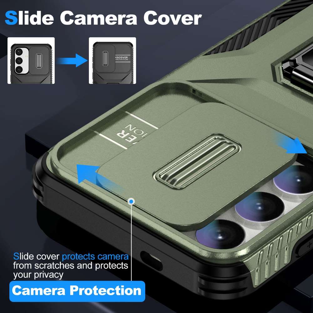 Outdoor Hülle für Samsung Galaxy S24 Camshield Holder Schutz Cover Ring Ständer