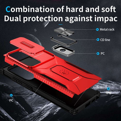 Outdoor Hülle für Samsung Galaxy S24 ULTRA Camshield Holder Schutz Cover Ständer