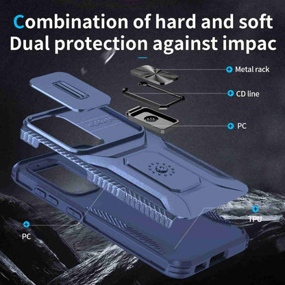 Outdoor Hülle für Samsung Galaxy S23 Camshield Holder Schutz Cover Ring Ständer