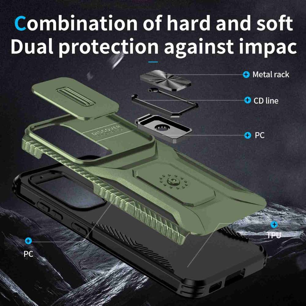 Outdoor Hülle für Samsung Galaxy S23 Camshield Holder Schutz Cover Ring Ständer